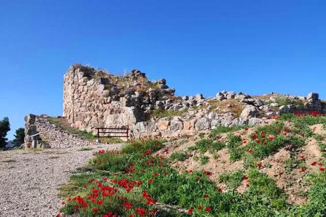 Tiryns - Approach to the Eastern ramp